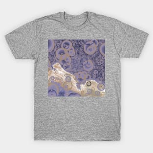 Purple and Taupe Abstract T-Shirt